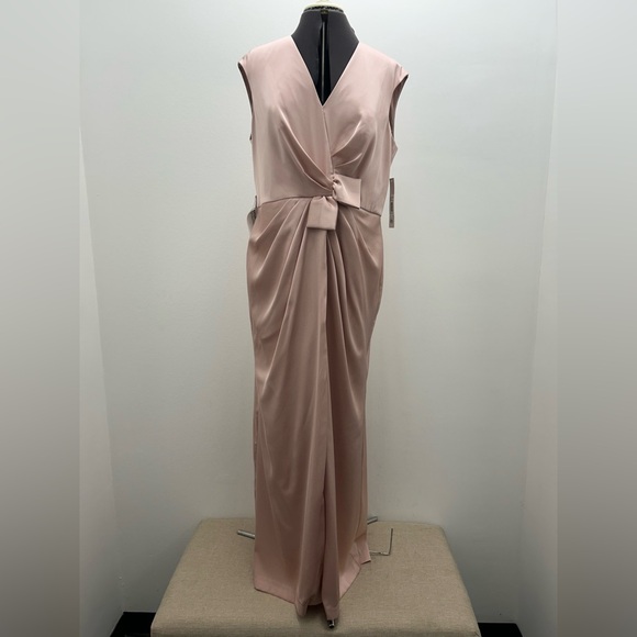 Kay Unger Lily Blush Pink Walk Thru Sleeveless Jumpsuit